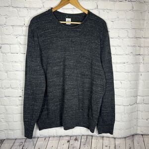Gap Roll Neck Budding N Charcoal Fisherman Cotton Blend Sweater Men XL Gray